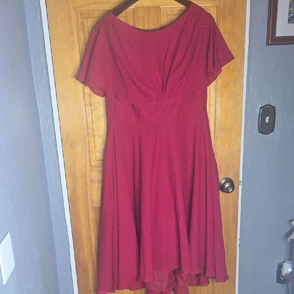 Box B. Elegant Red Women's Dress